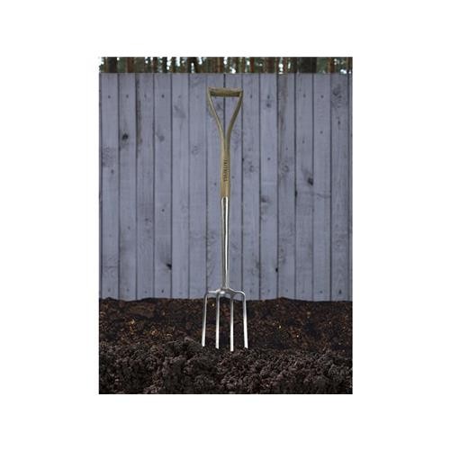 Faithfull Prestige Stainless Steel Digging Fork Ash Handle FAIPRESDFSS