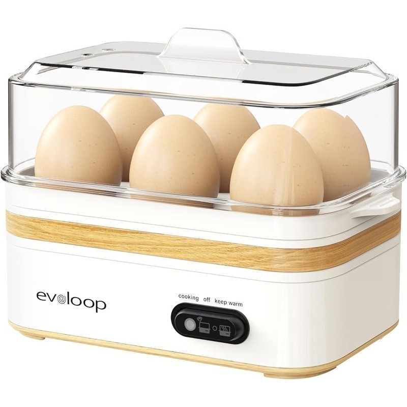 Multi Functional Egg Cooker 6 Egg Capacity Easy Clean Rapid Boiled Eggs New