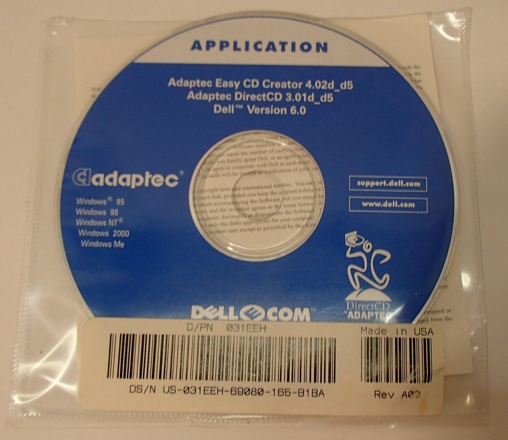 Dell Adaptec Easy CD Creator 4.02D_D5 Software