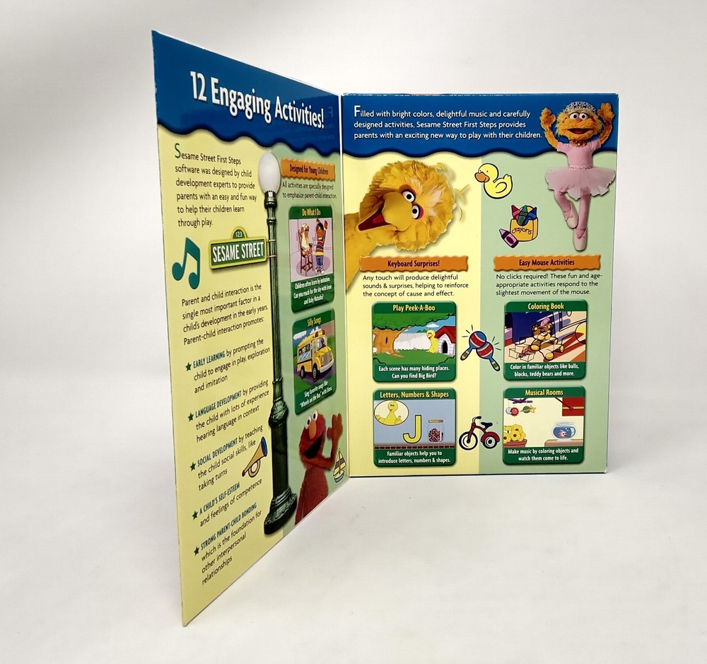 Sesame Street First Steps for Windows PC & MAC *Read*