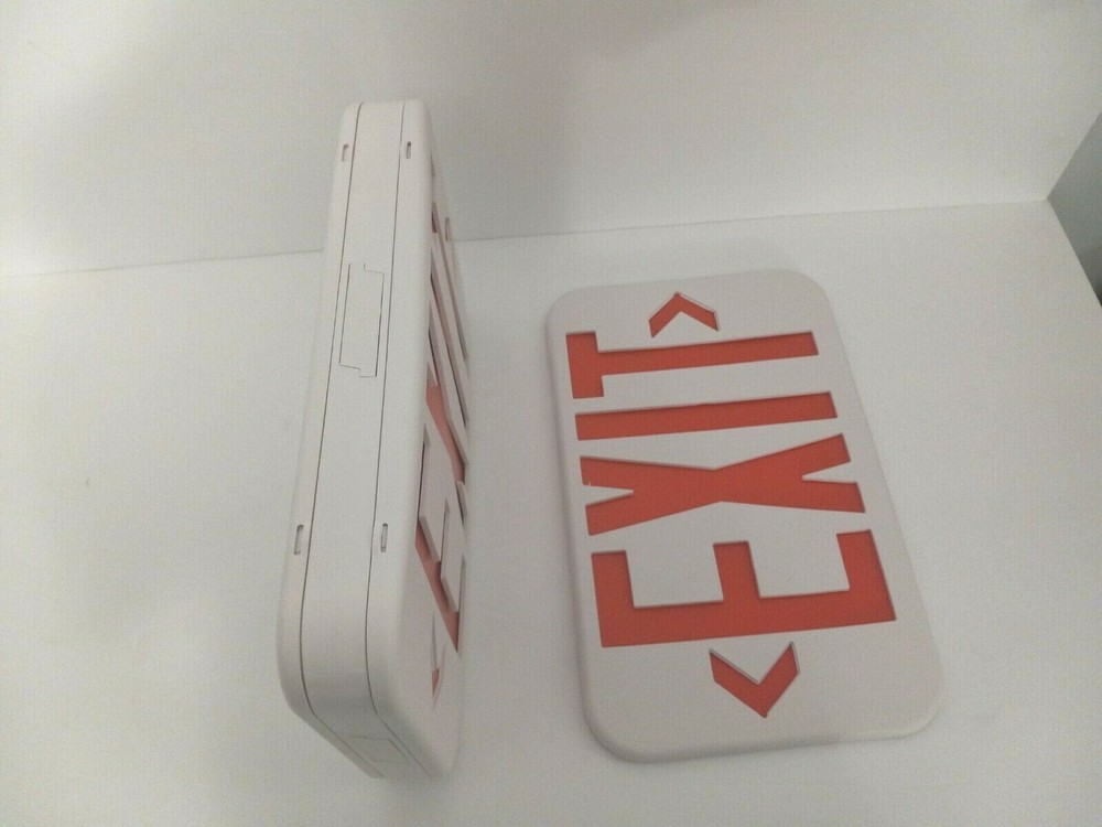 Commercial Double Face LED Emergency Exit Sign, UL Certified, 6-Pack NEW