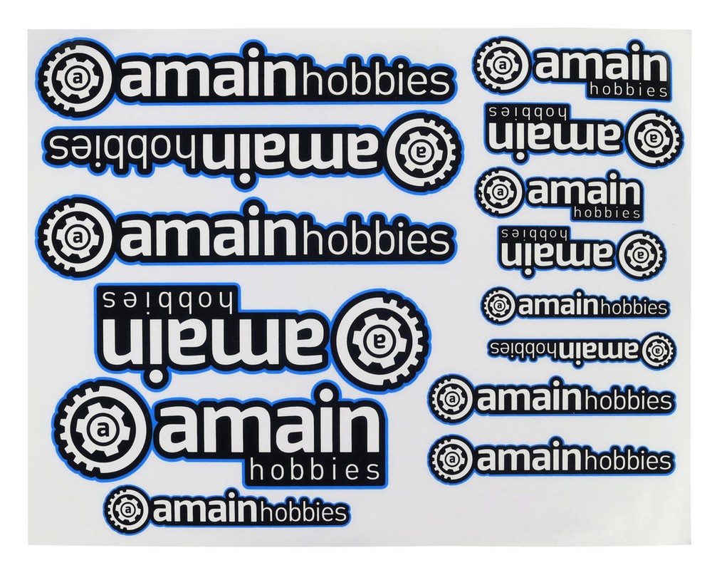 AMain Hobbies Sticker Sheet (Blue) [AMN1002-BLU]