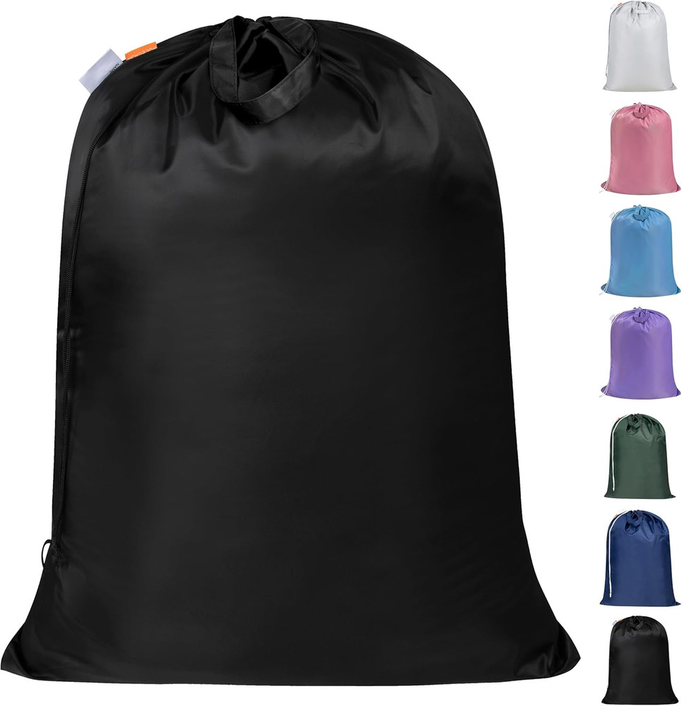 Polecasa Extra Heavy Duty Large Laundry Bag with Sturdy Handles and Drawstring C