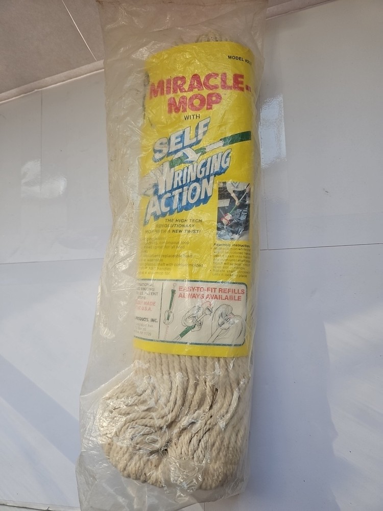Miracle Mop Self Wringing Mop Refill Replacement 315 Loop Cotton Head