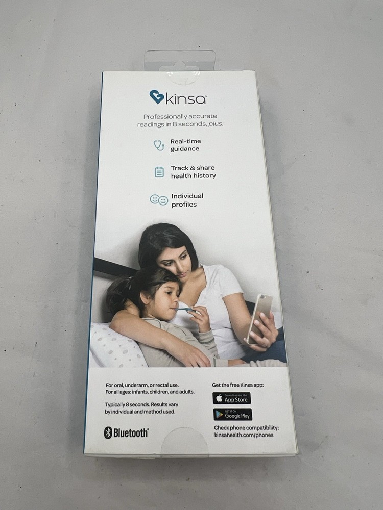 Kinsa QuickCare Smart Digital Thermometer Bluetooth KSA110 New