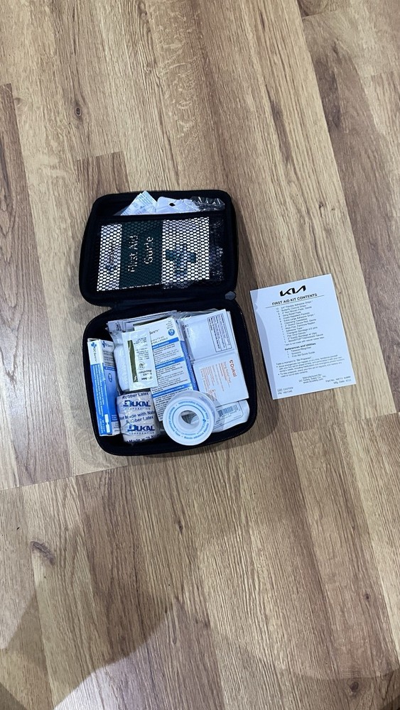 OEM Kia First Aid Kit Complete w/ Case Emergency Kit