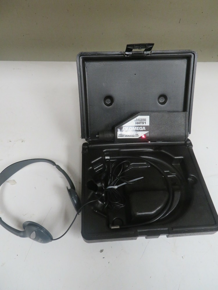 Omega - Model HHT91 - Electronic Stethoscope w/ case - OY3