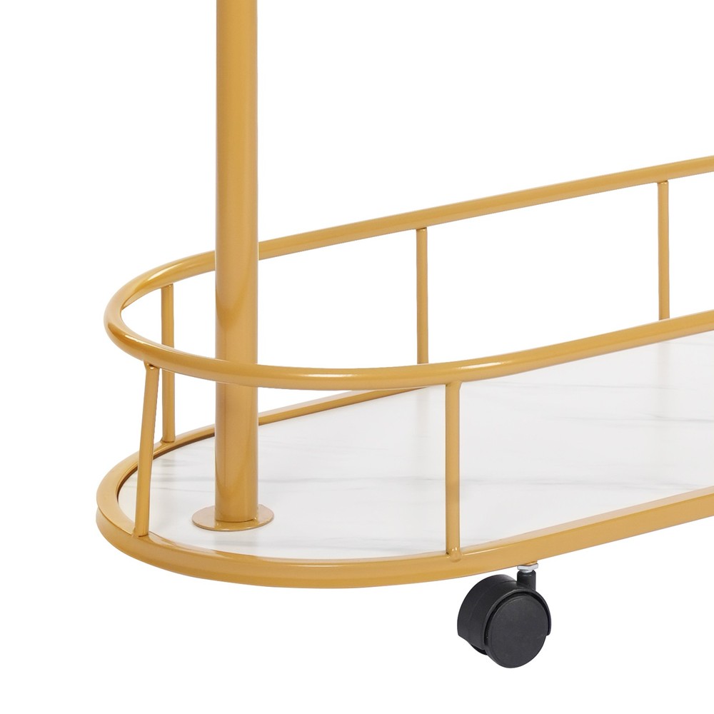 Multi-Functional Movable Clothes Rack Garment Stand w/ Storage Basket & Hooks