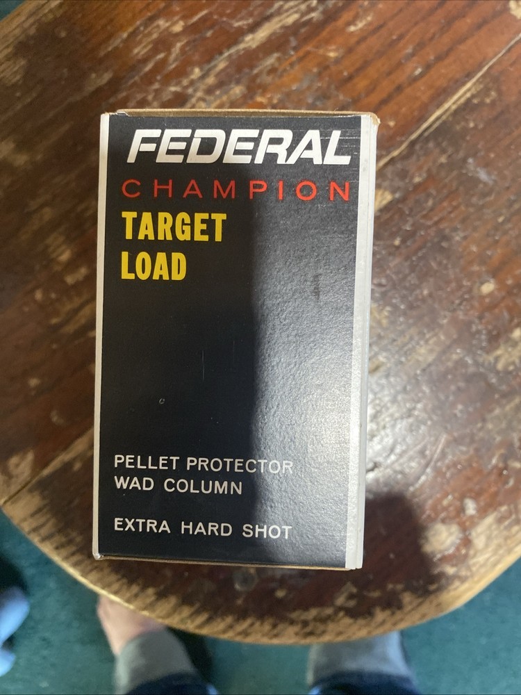 FEDERAL 12 GAUGE CHAMPION TARGET LOAD EMPTY AMMO BOX