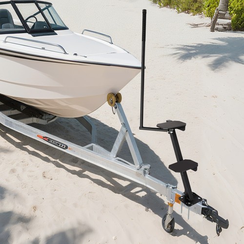 2Steps Boat Trailer Steps with Handrail Boat Trailer Ladder, Boat Trailer Steps