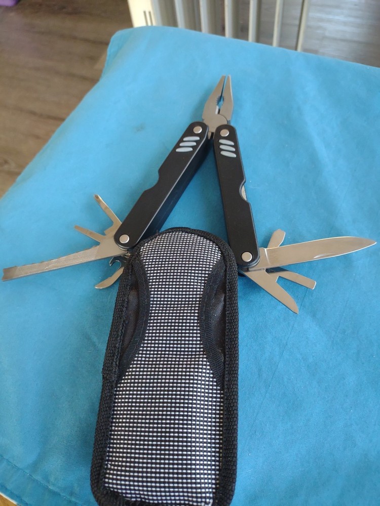 Multi-tool with Belt Clip Case Unbranded Stainless Steel