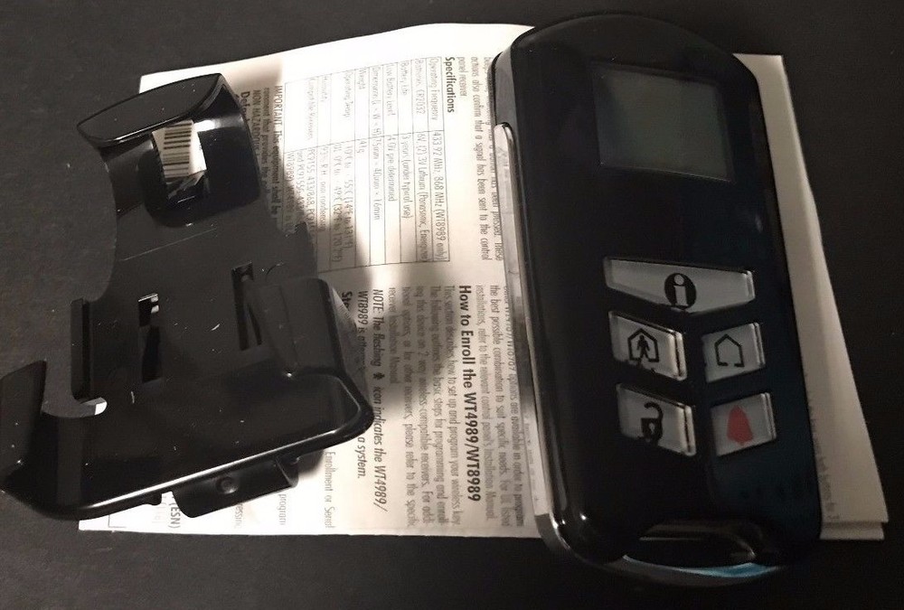 Brande New DSC WT4989 Way Wireless Keyfob (for Alexor Control Panel)