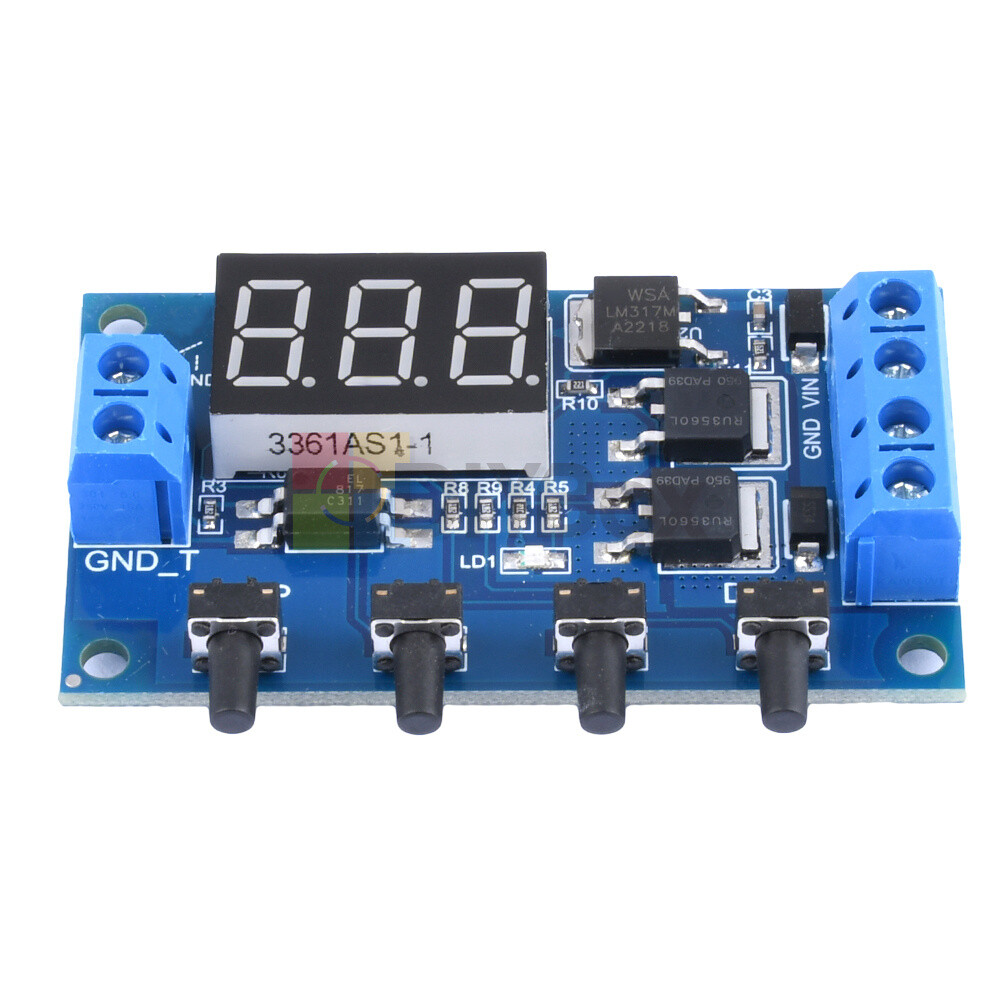 DC 5V-36V Trigger Cycle Timer Delay Relay Switch Circuit Module MOS Tube w/ Case