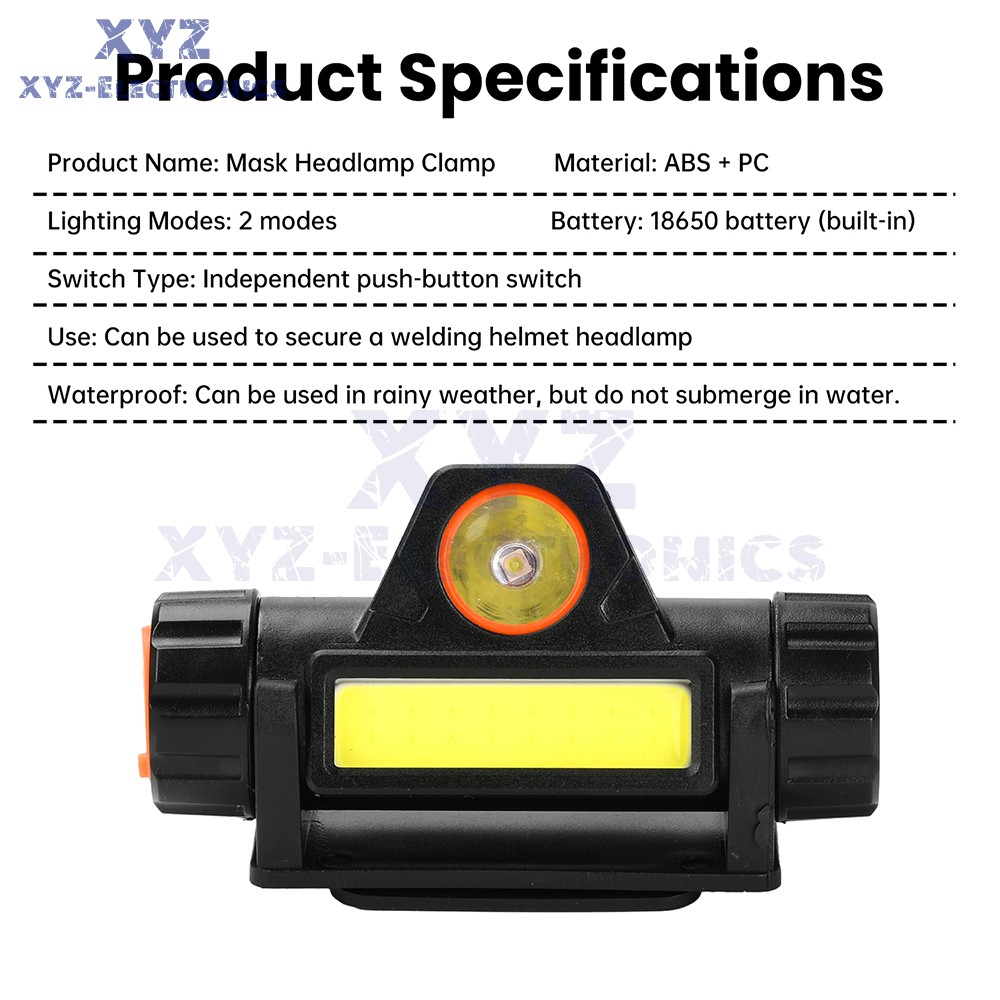 USB Rechargeable LED Headlamp Headlight Head Light Flashlight w/Mounting Bracket