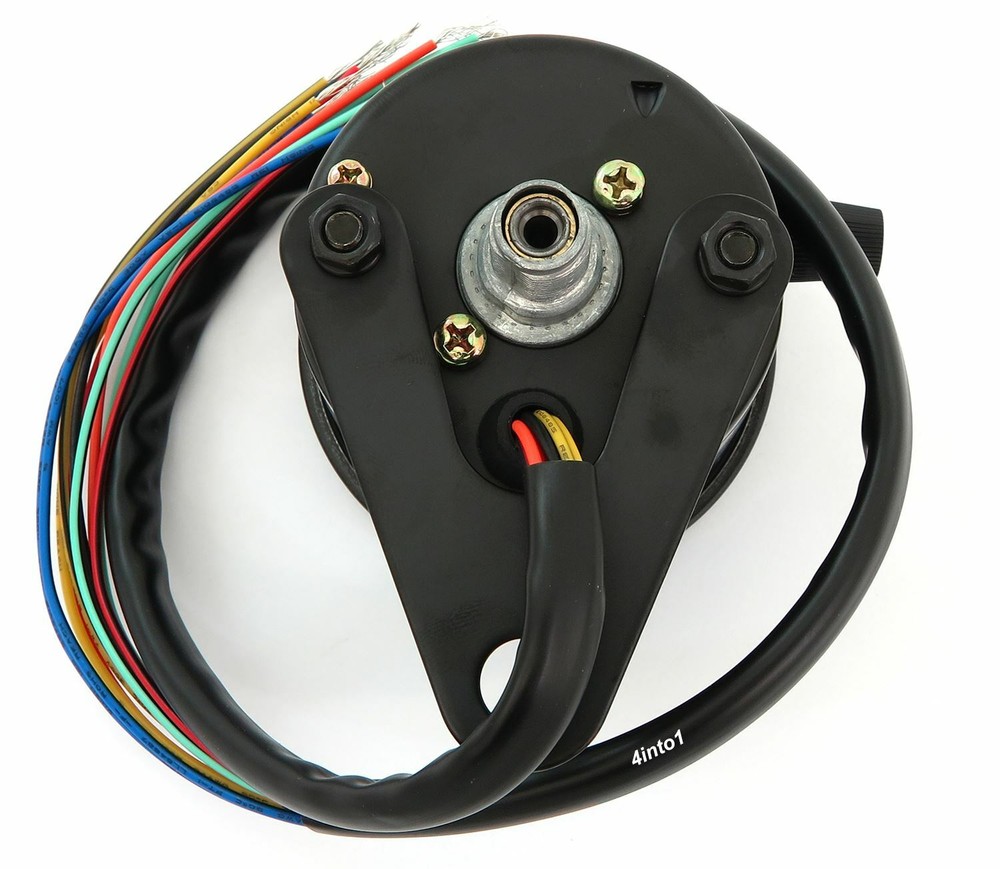 Mini Speedometer w/ Indicator Lights & Trip Meter - 2240:60 - Black - MPH