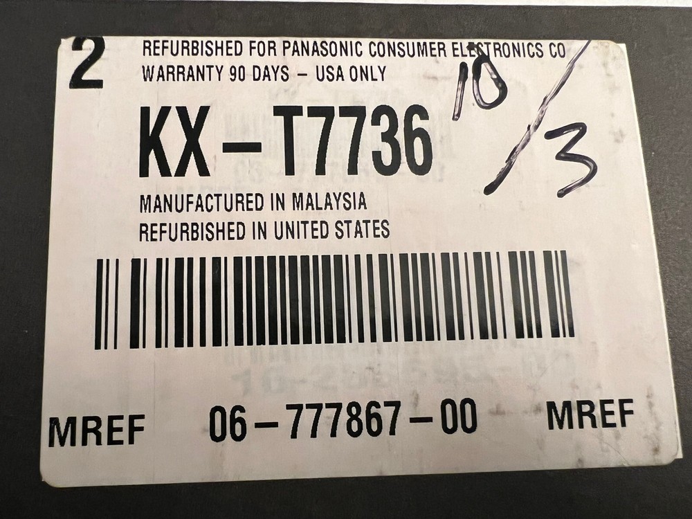 Panasonic KX-T7736 24-Button Display Phone (White) *Refurbished*