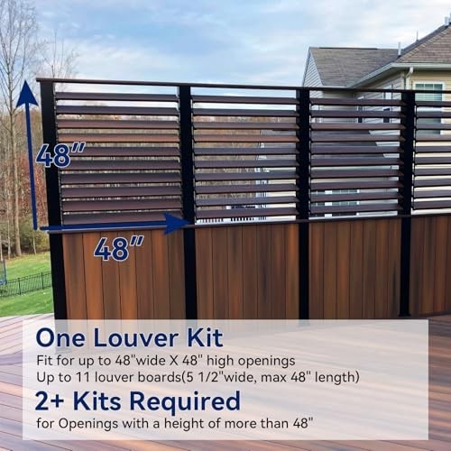Louver Hardware Kit for Blinds & Shutters - 2 Set Deck Sunblind Brackets, Holds