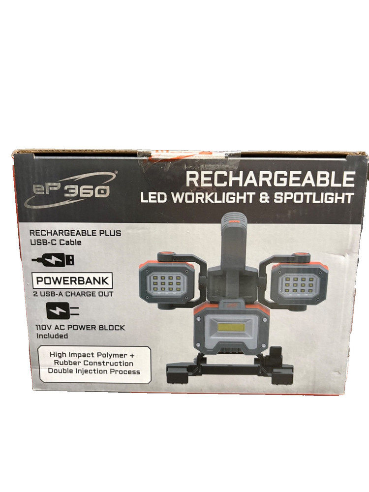 SIRIUS 2000 Lumens Rechargeable LED Worklight and Spotlight P
