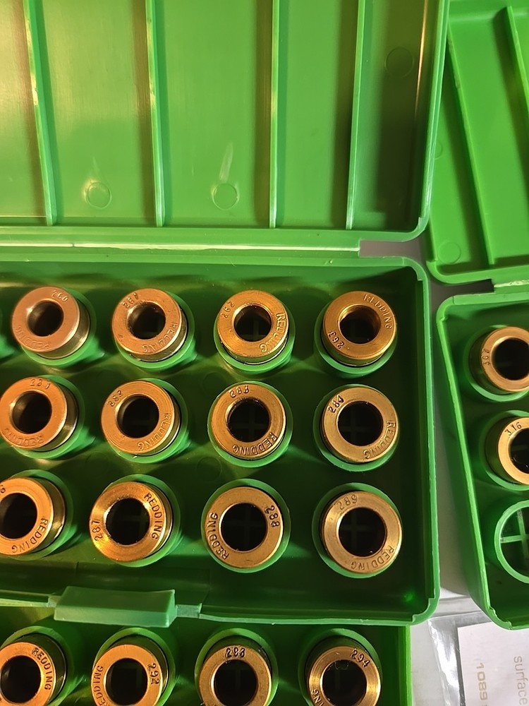 REDDING TITANIUM NITRIDE NECK SIZE BUSHING VARIOUS SIZES (SOLD INDIVIDUALLY)