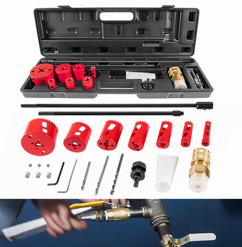 TOOL DM3MECH MECHANICAL HOT TAPPING MACHINE COMPLETE WITH HOLE SAWS OR ARBOR