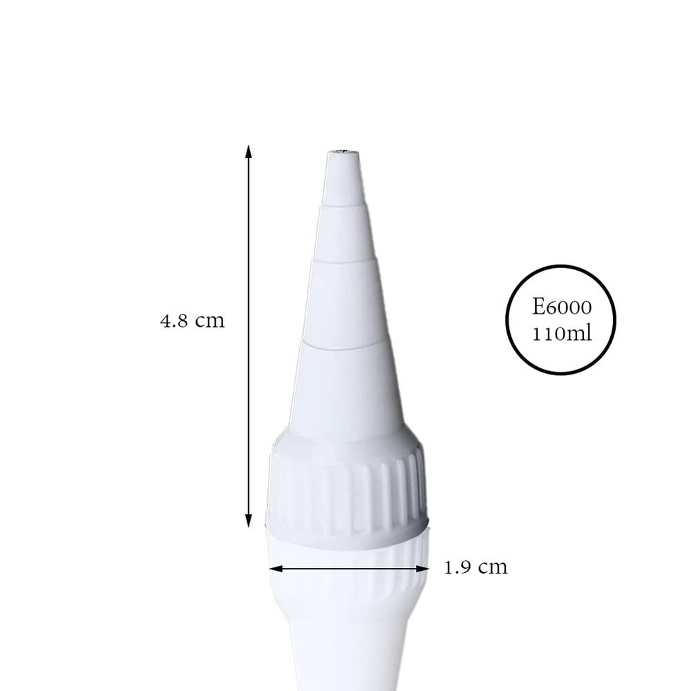 1st Choice Snip Tip Applicator Tips Cap for E6000 3.7 fluid ounces, White