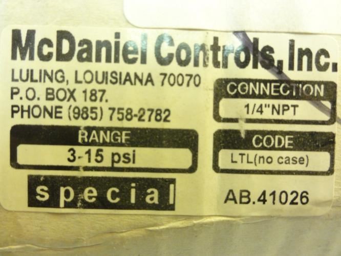 201393 New-No Box; McDaniel Controls AB 41026 Set Point Process Temperature Gaug