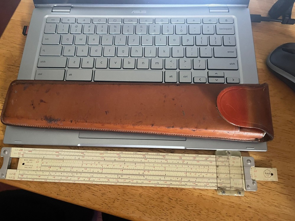 Pickett Slide Rule in case