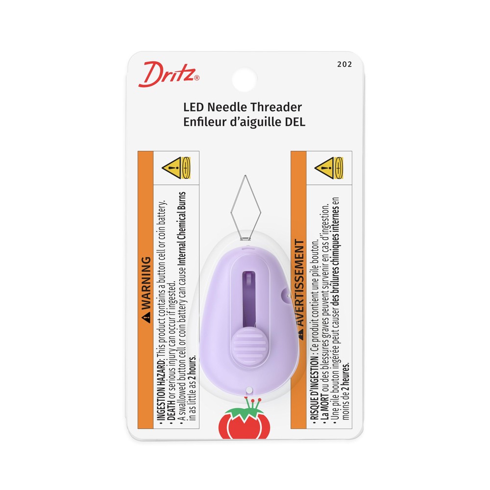 Dritz LED Needle Threader Cutter with Retractable Design for Easy Sewing