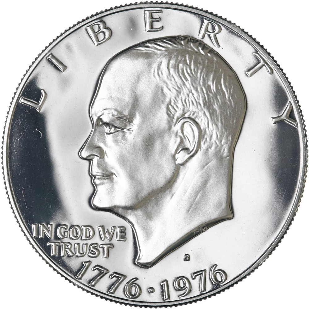1976 S Eisenhower Dollar Gem DCam Proof CN-Clad Type 1