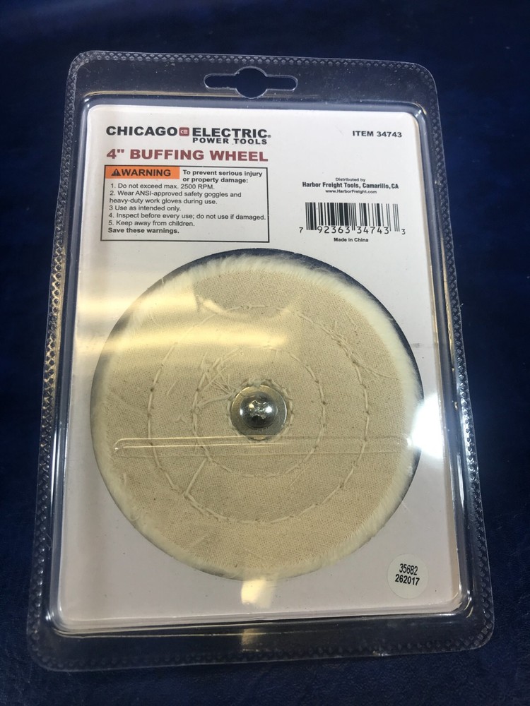 Chicago Electric 4" Buffing Wheel 1/4" Shank