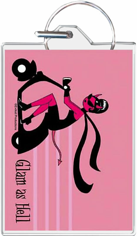 Glam As Hell Scooter Keychain