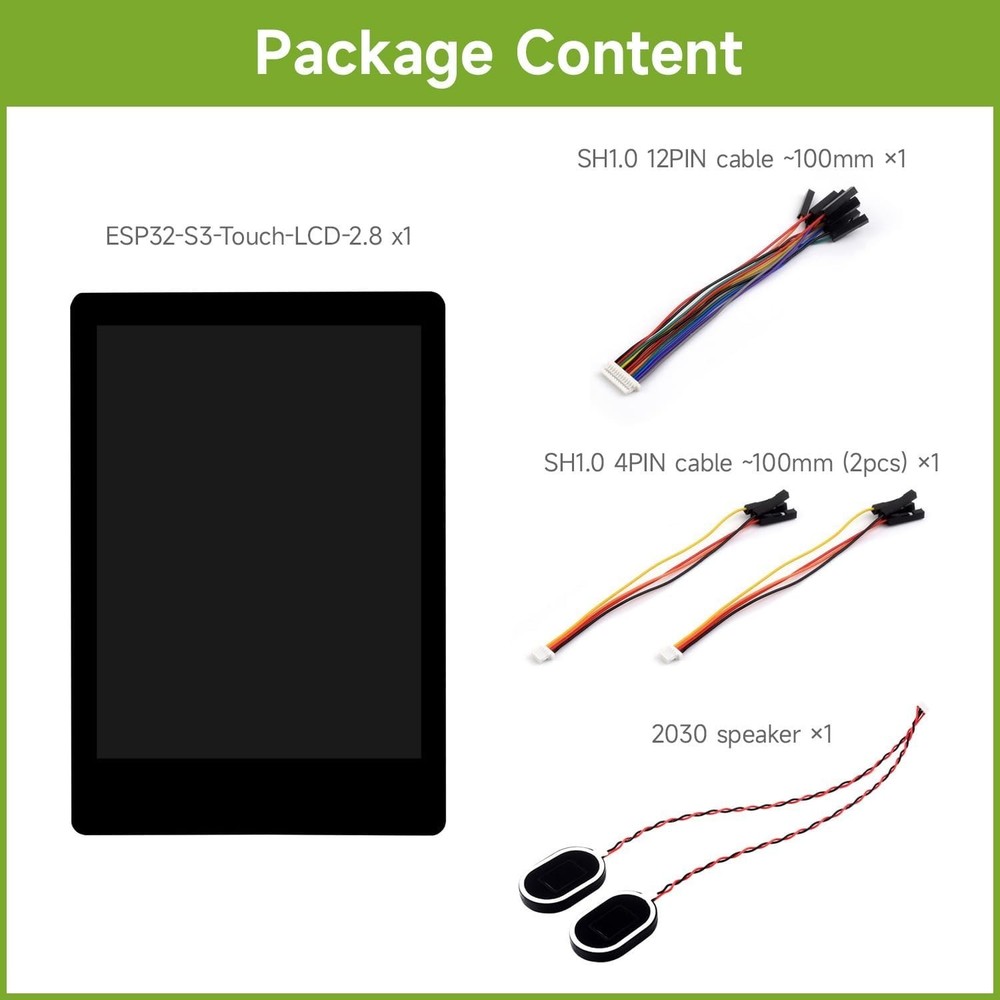 Development Board with Capacitive Touch Display, Dual-Core