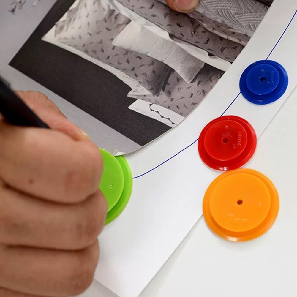 ArrErr 8 Pack Seam Marker Tool 4 Different Sizes Patchwork Tracing Wheel...