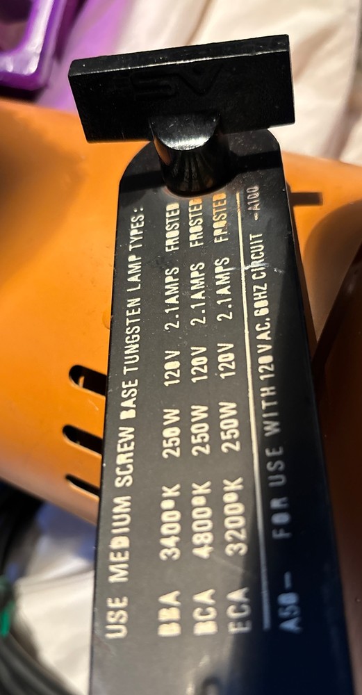 Lot 2 SMITH-VICTOR DELUXE STUDIO STAGE LIGHTS 2 MODEL A100.