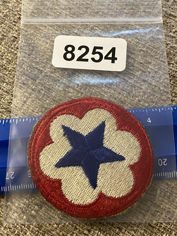 US Army Service Forces Patch Blue Star WWII INV8254