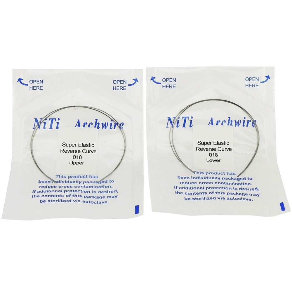 Dental Reverse Curve Arch Wire Niti Super Elastic Round/Rectangular True Form