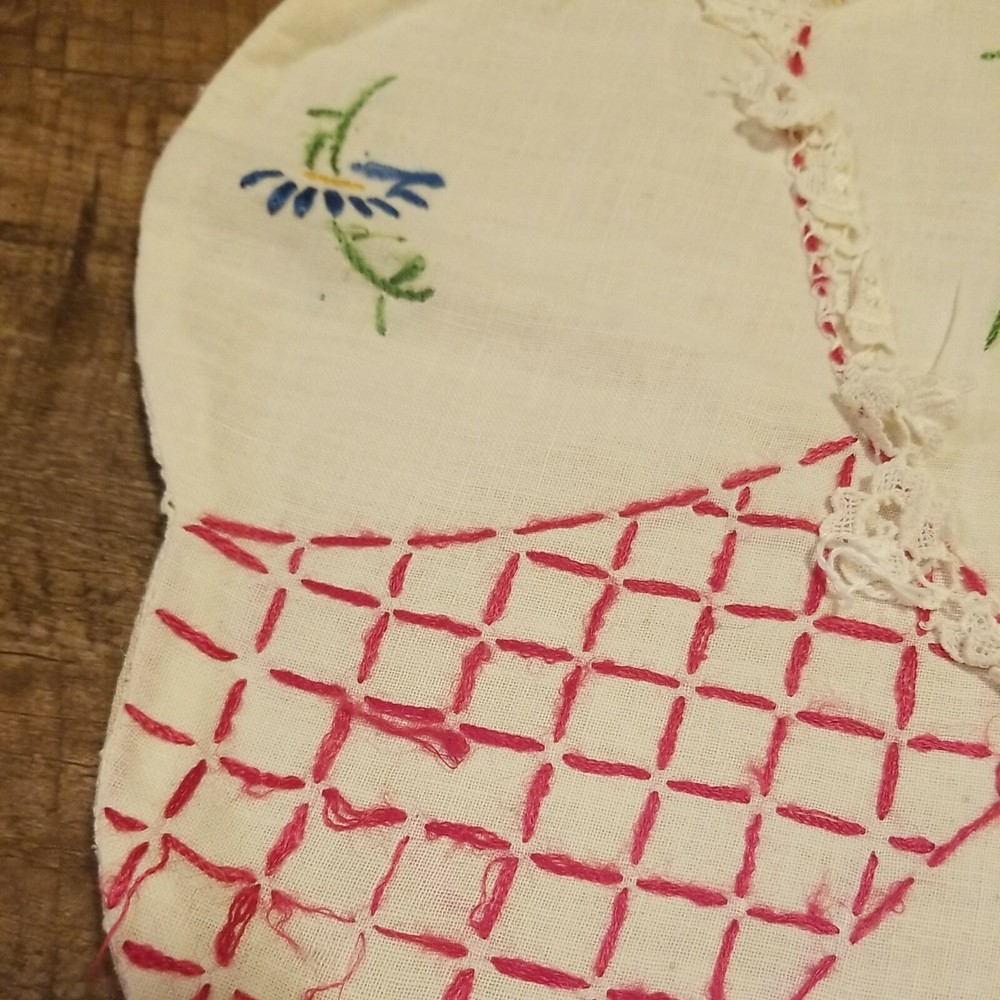 Handmade Clothespin Bag (Needs Finishing)