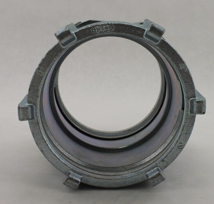 Silver USA 4" Compression Coupling