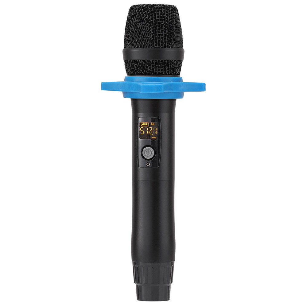 Professional UHF Rechargeable Wireless Microphone System + Auto-Connect Receiver