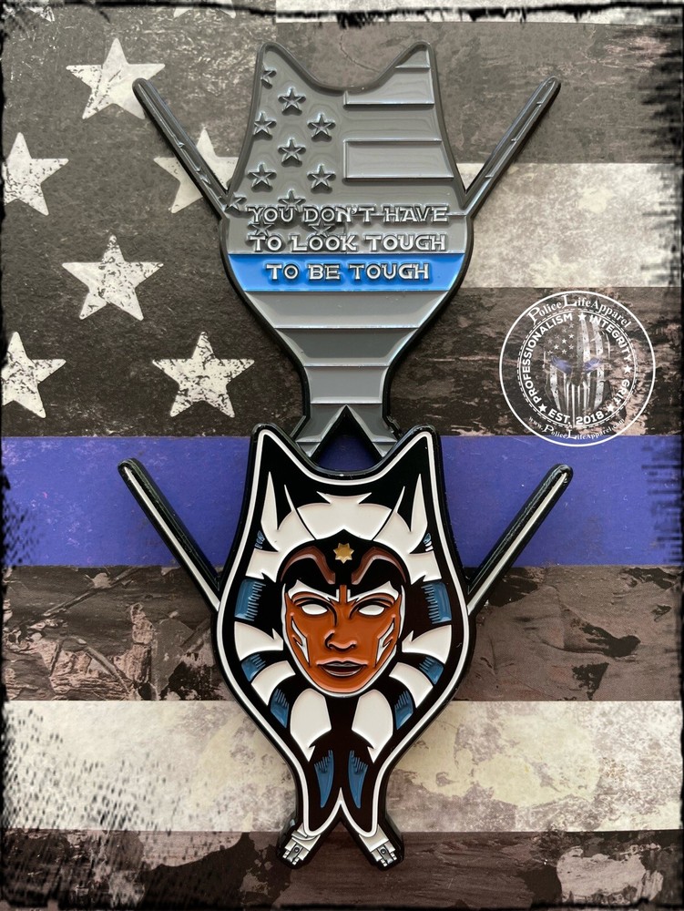 Ahsoka Blue Line Challenge Coin
