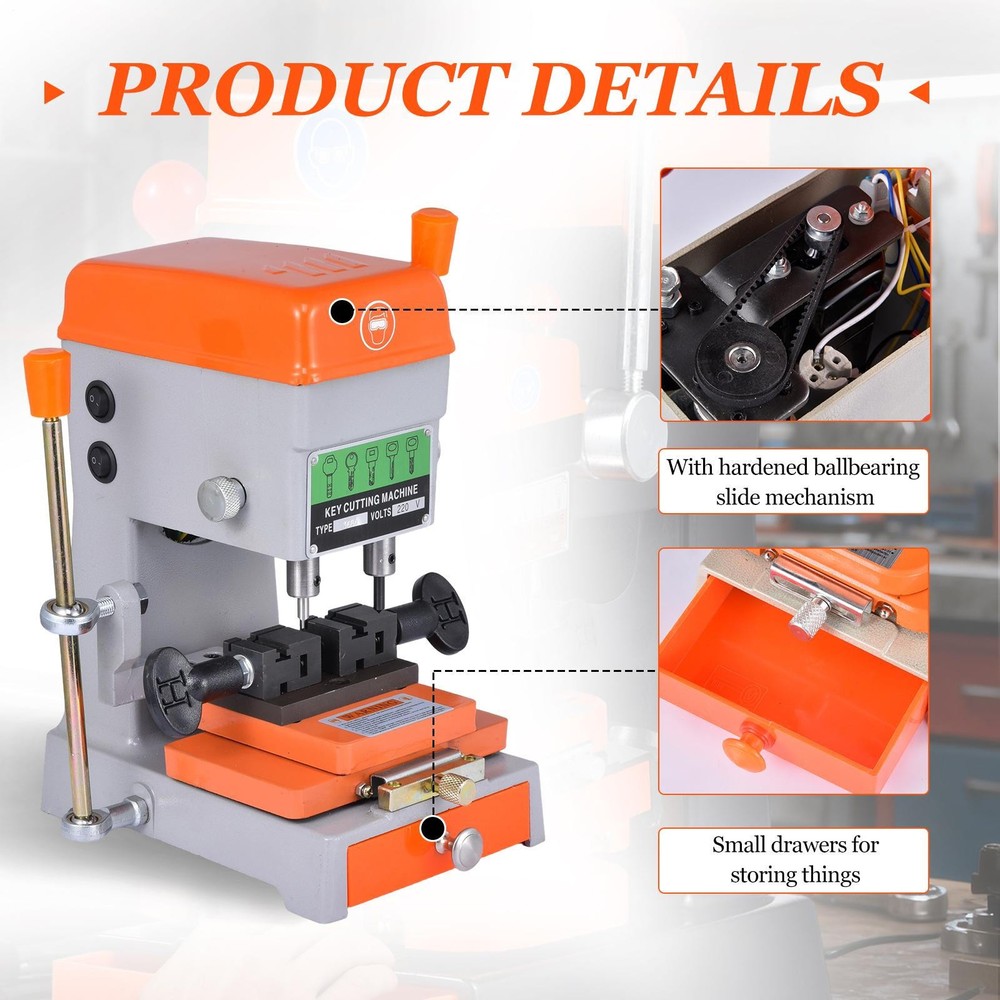 Vertical Key Cutting duplicating Machine Cutter Key Copier Locksmith Tools