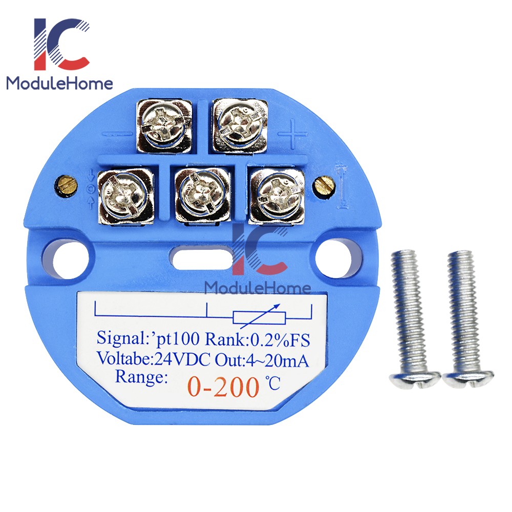 10pcs PT100 4-20MA 0-10V Temperature Sensor Transmitter Module