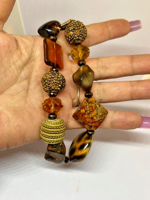 Artesian Made Boho Beaded 18" Necklace