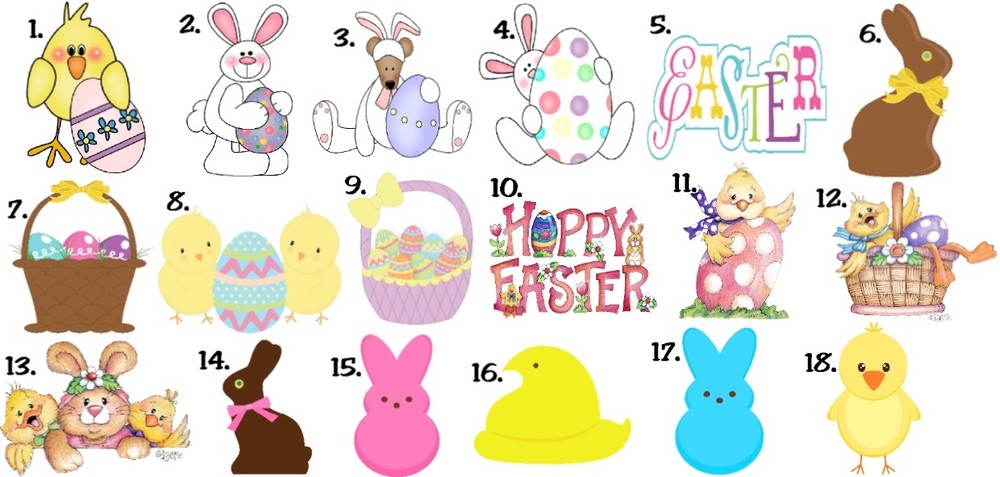 30 Personalized Easter Mini Bubbles Label Wrappers