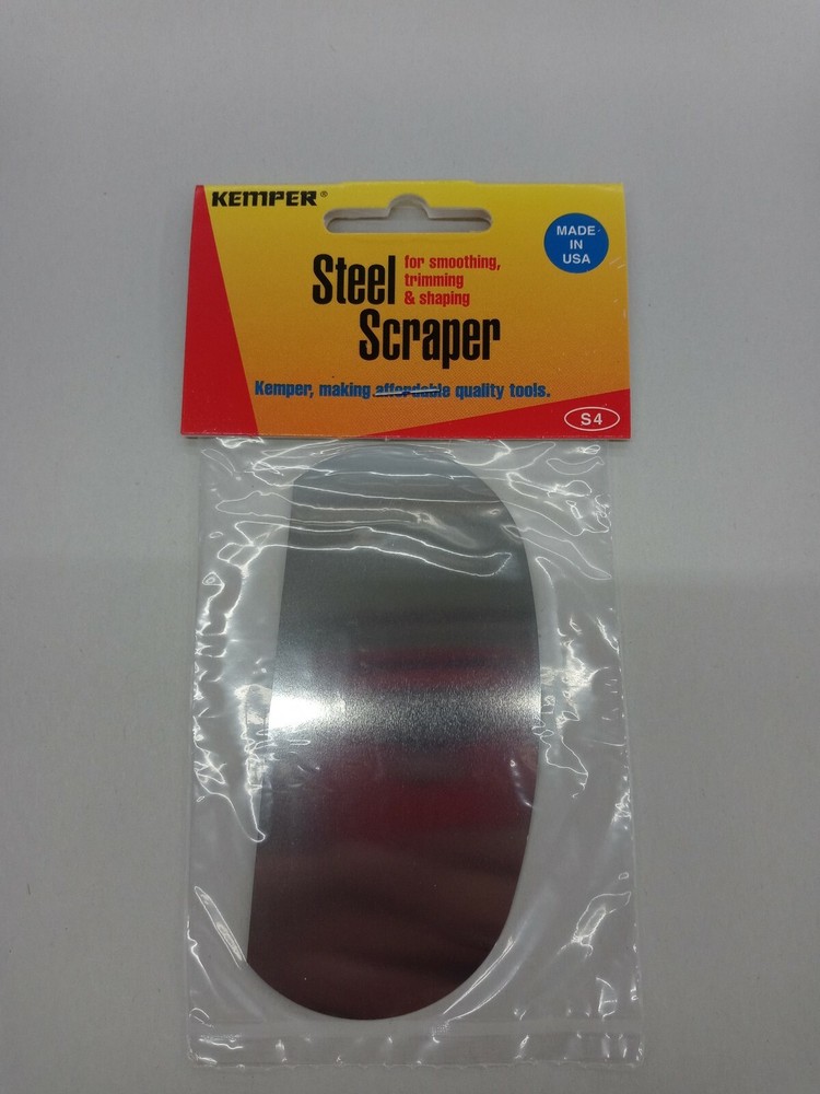 Kemper Tools smooth flexible steel rib scraper S4.