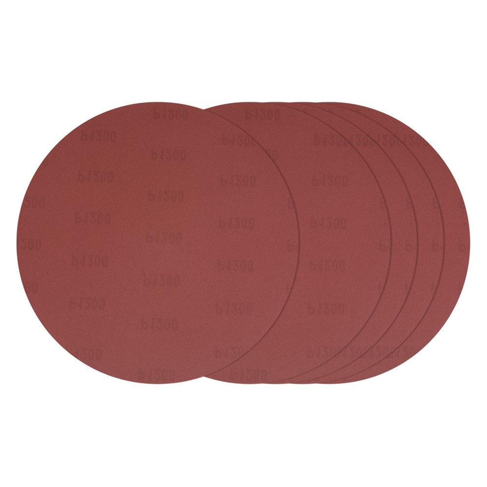 8 Pcs Sanding Disc 12 Inch 2000 Grit Hook and Loop Random Orbital Sandpaper, Red