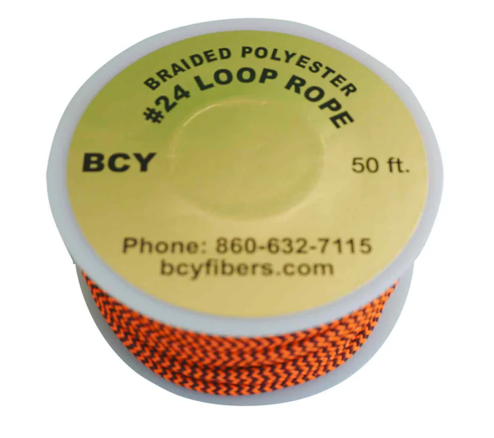 39" BCY #24 -2-TONE ORANGE /BLACK Archery Bowstring BOW RELEASE D LOOP ROPE