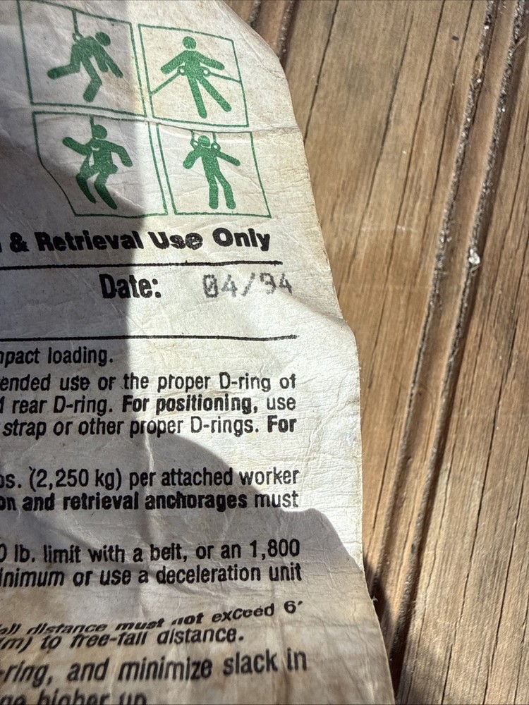 Tree Pole Climbing Lineman Construction Harness Gear Used