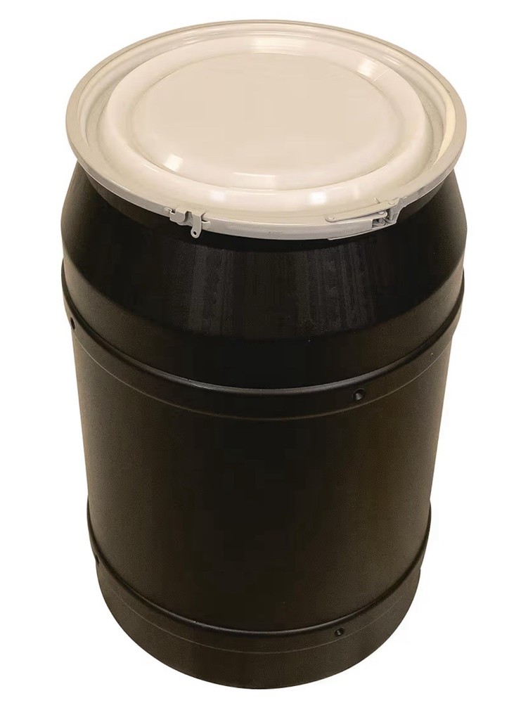 Eagle 55 Gallon Plastic Drum with Lid.