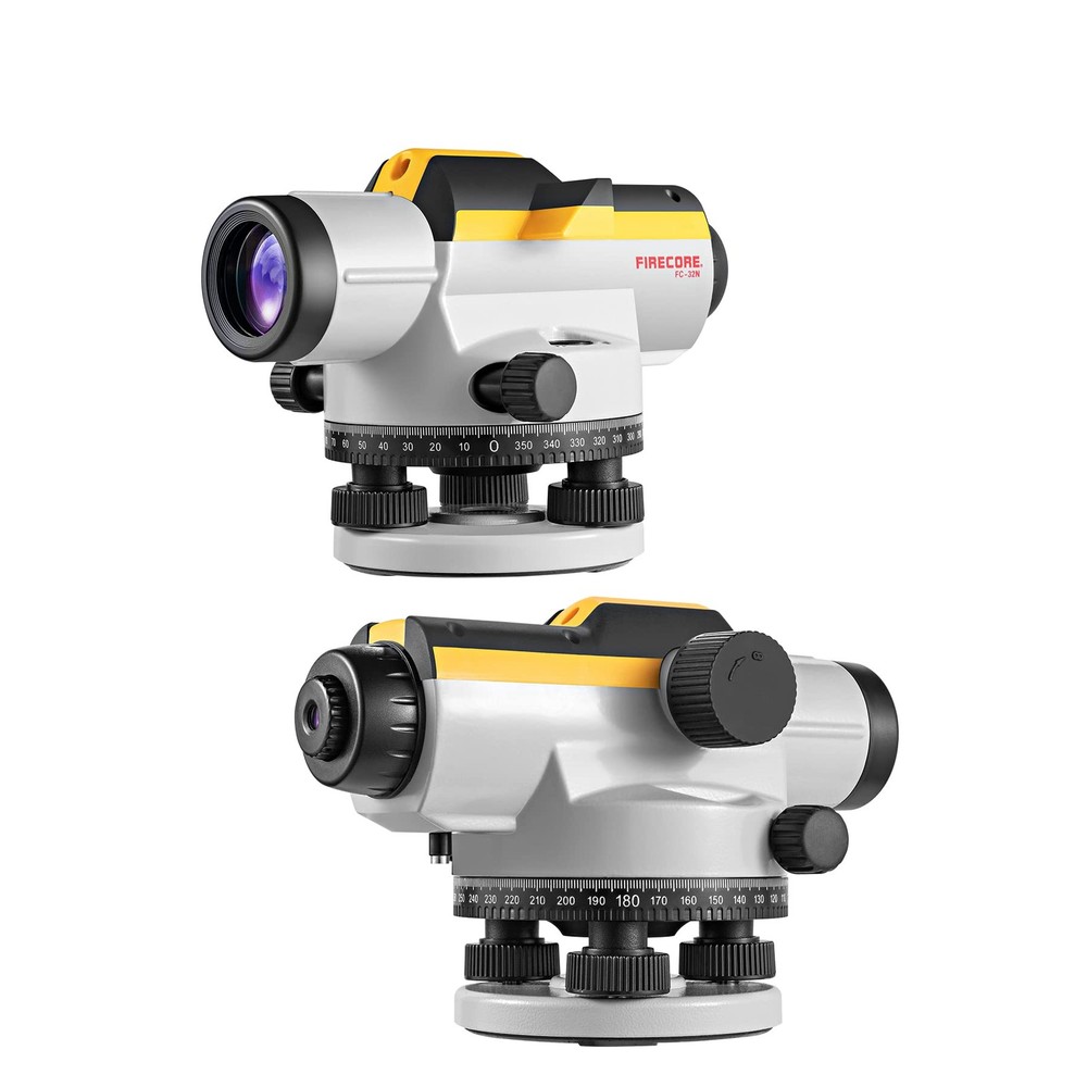 32X Automatic Optical Level Kit with Self-Leveling Magnetic Dampened Compensa...